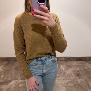 Beige cropped sweater
